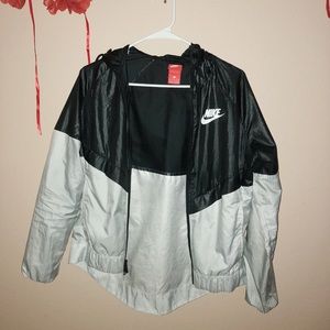 Black + White Nike Windbreaker